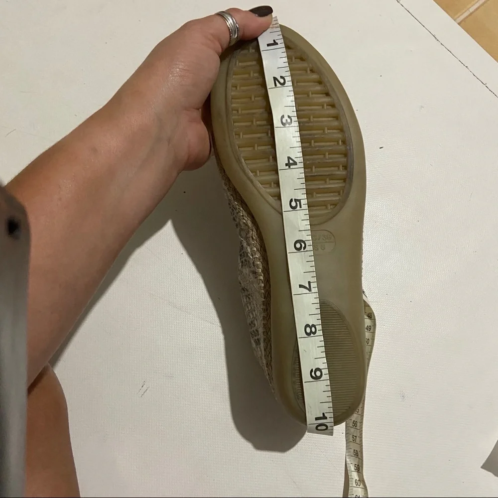 The FLEXX python print espadrilles. Size 8.